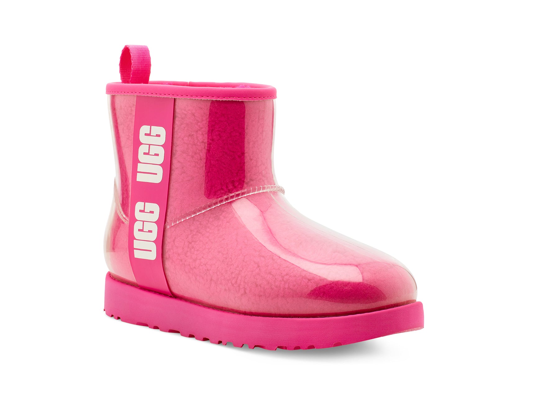 Pink Classic Mini Waterproof Clear Boot UGG Classic Clear Mini