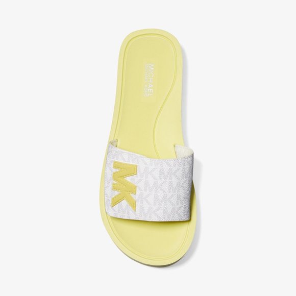 MICHAEL Michael Kors Logo Platform Slide Sandal