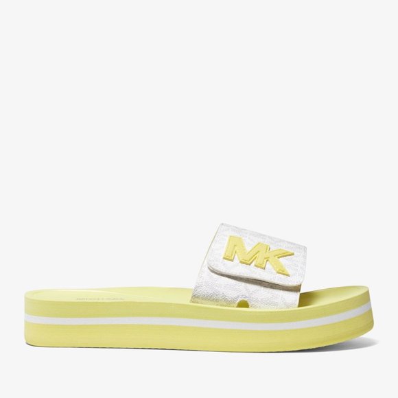 MICHAEL Michael Kors Logo Platform Slide Sandal