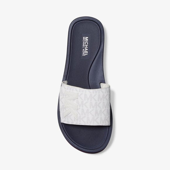 MICHAEL Michael Kors Logo Platform Slide Sandal