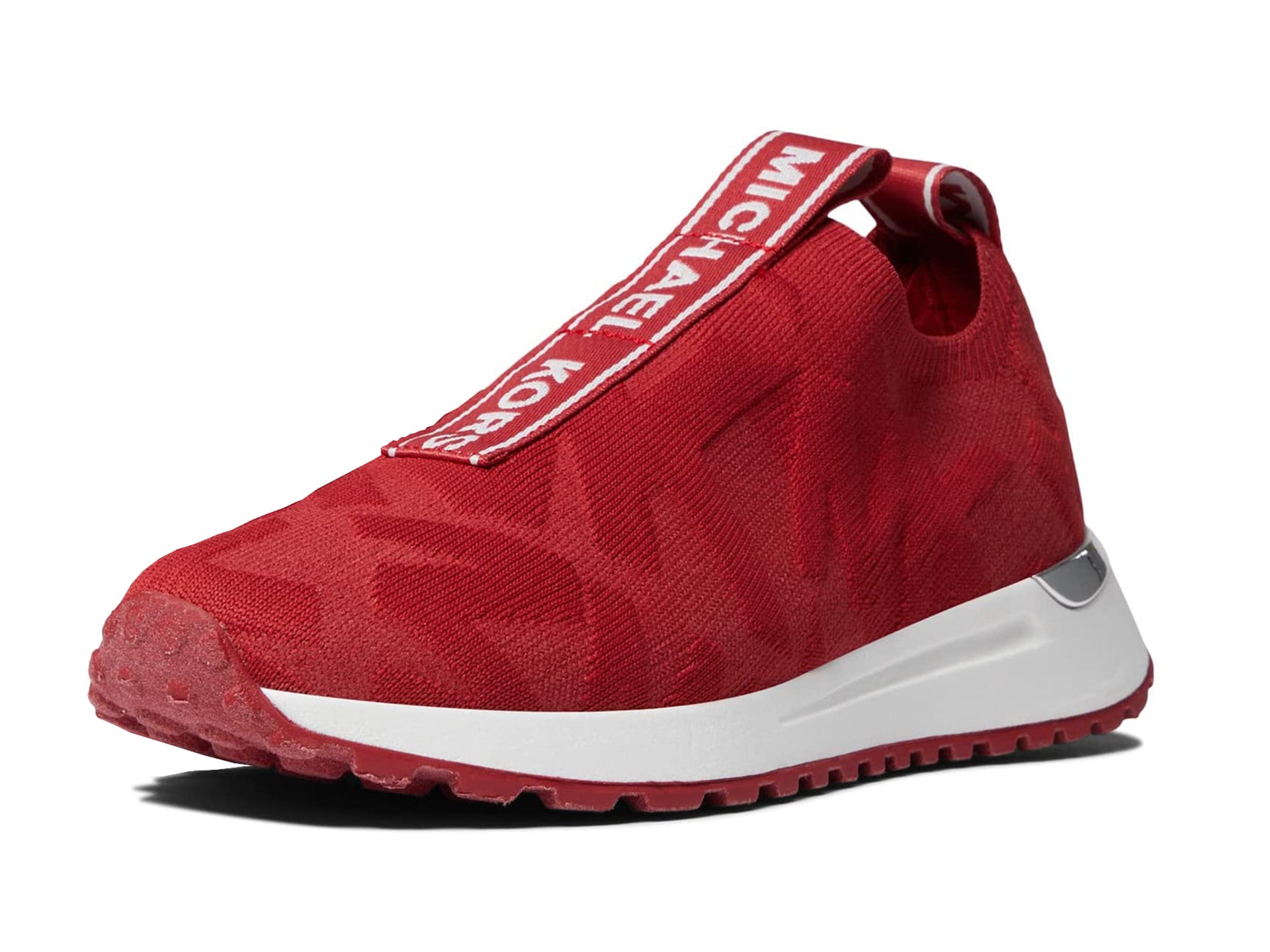 Michael kors red slip on sneakers Clearance