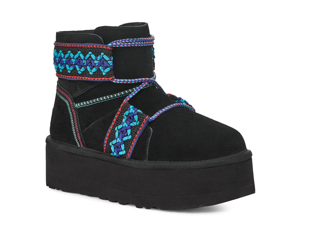 UGG Women's Classic Mini II Braid Platform Boot