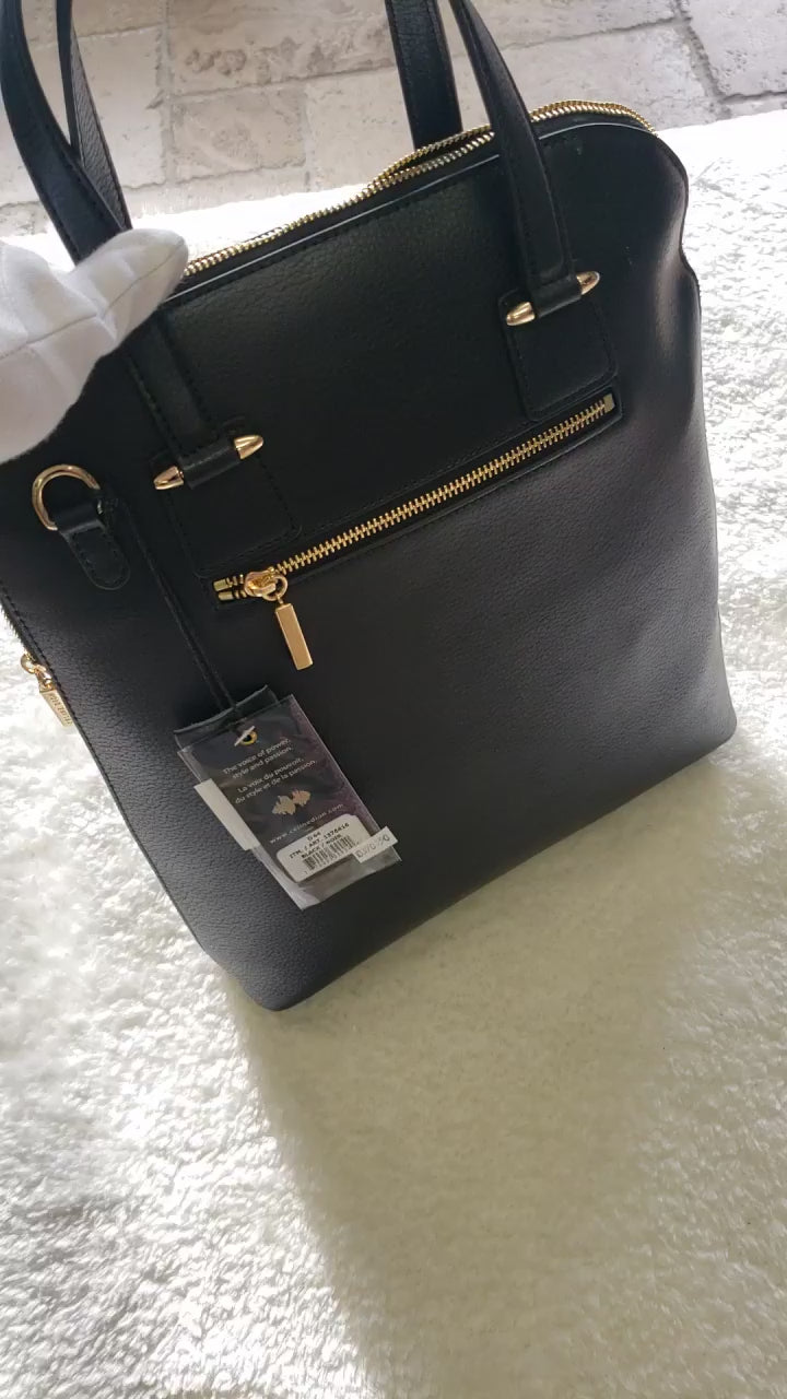 Celine Dion Triad Leather Satchel