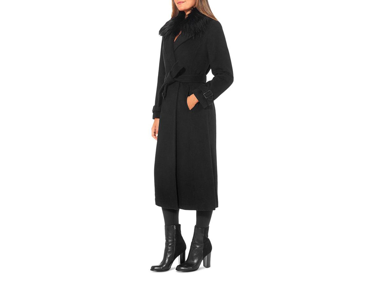 Vince camuto faux hot sale fur coat