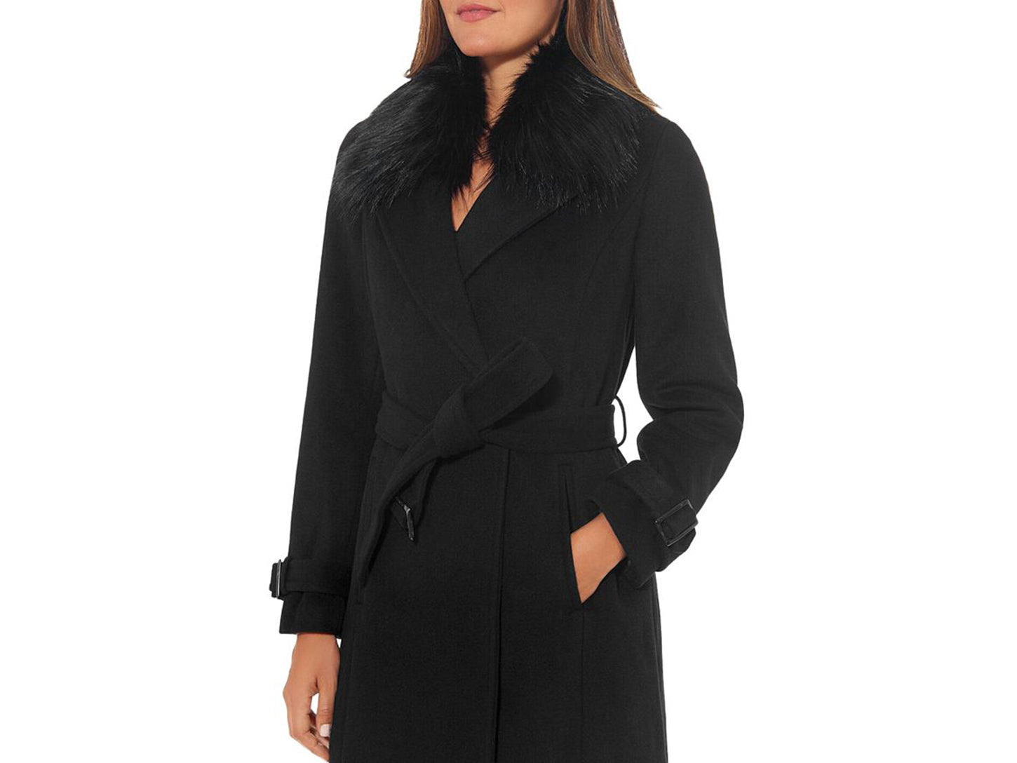 Vince camuto clearance belted coat